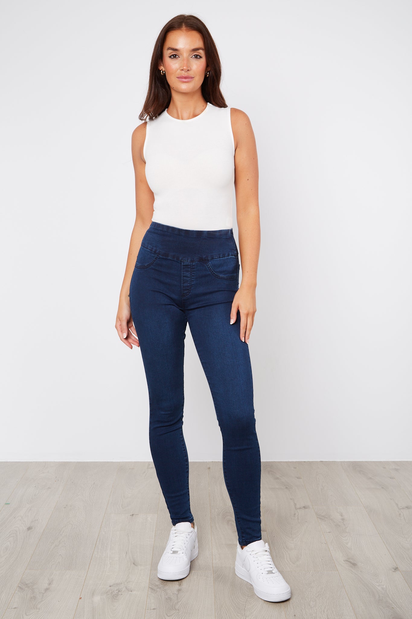 DYLAN PULL ON STRETCH JEAN - NAVY