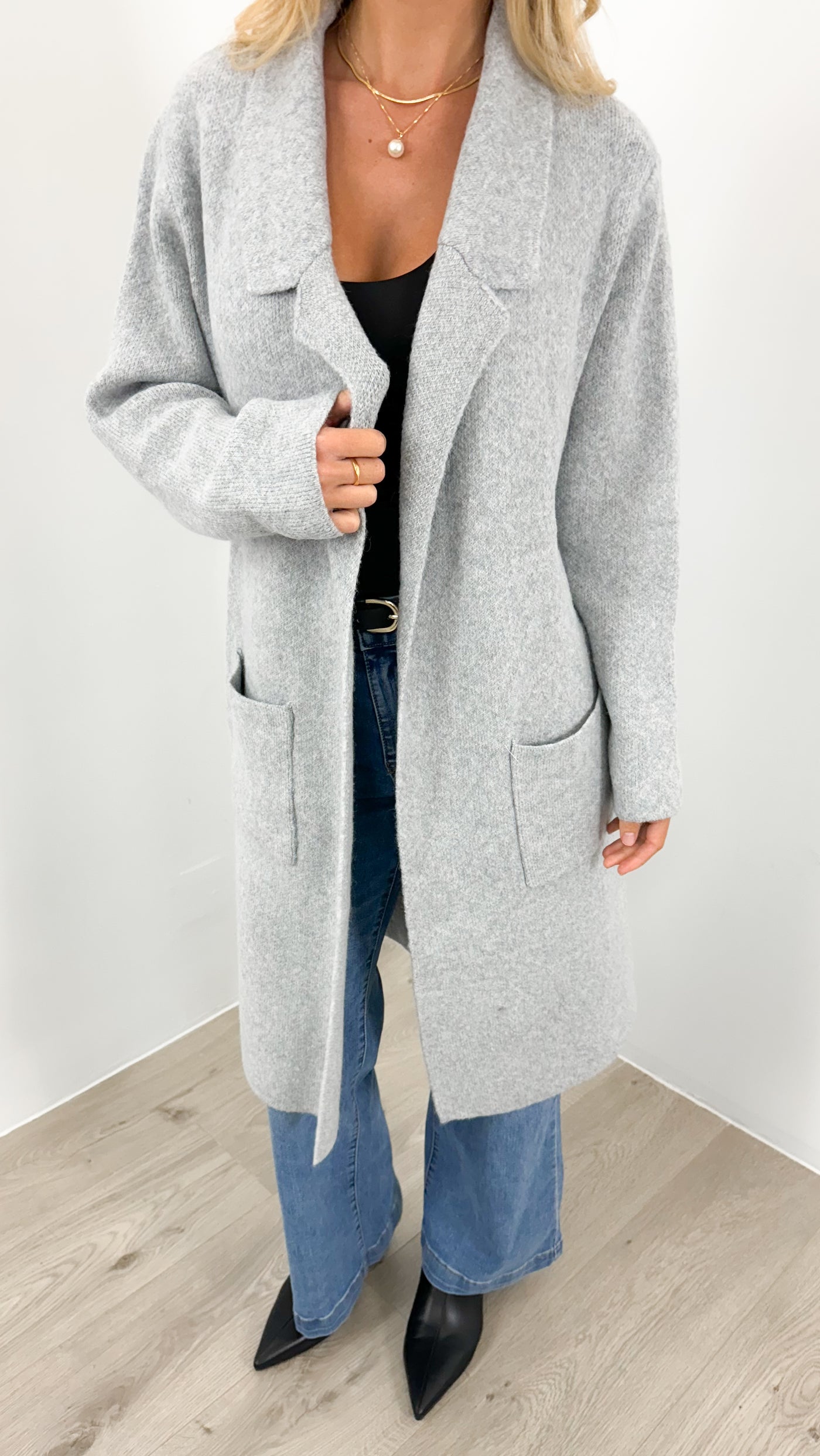 ALBA COATIGAN - GREY