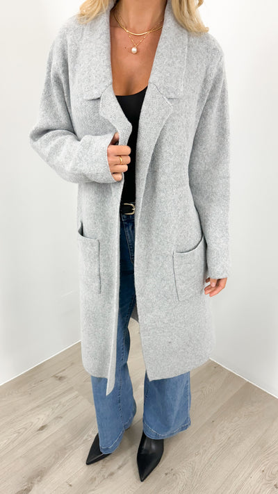 ALBA COATIGAN - GREY