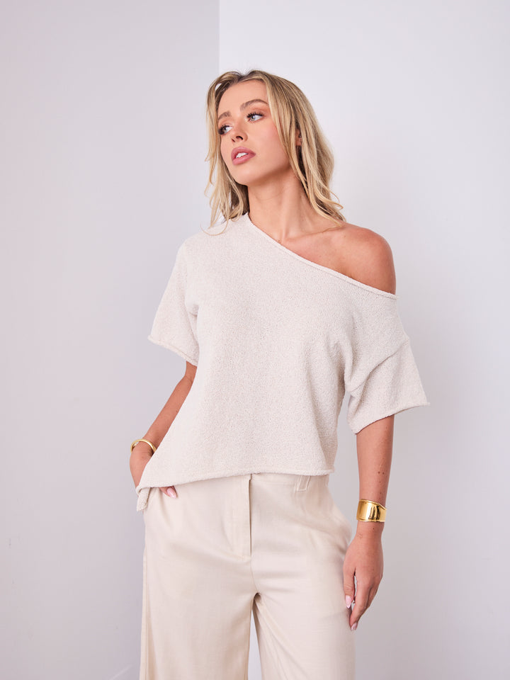 ANDY KNIT TOP - OATMEAL
