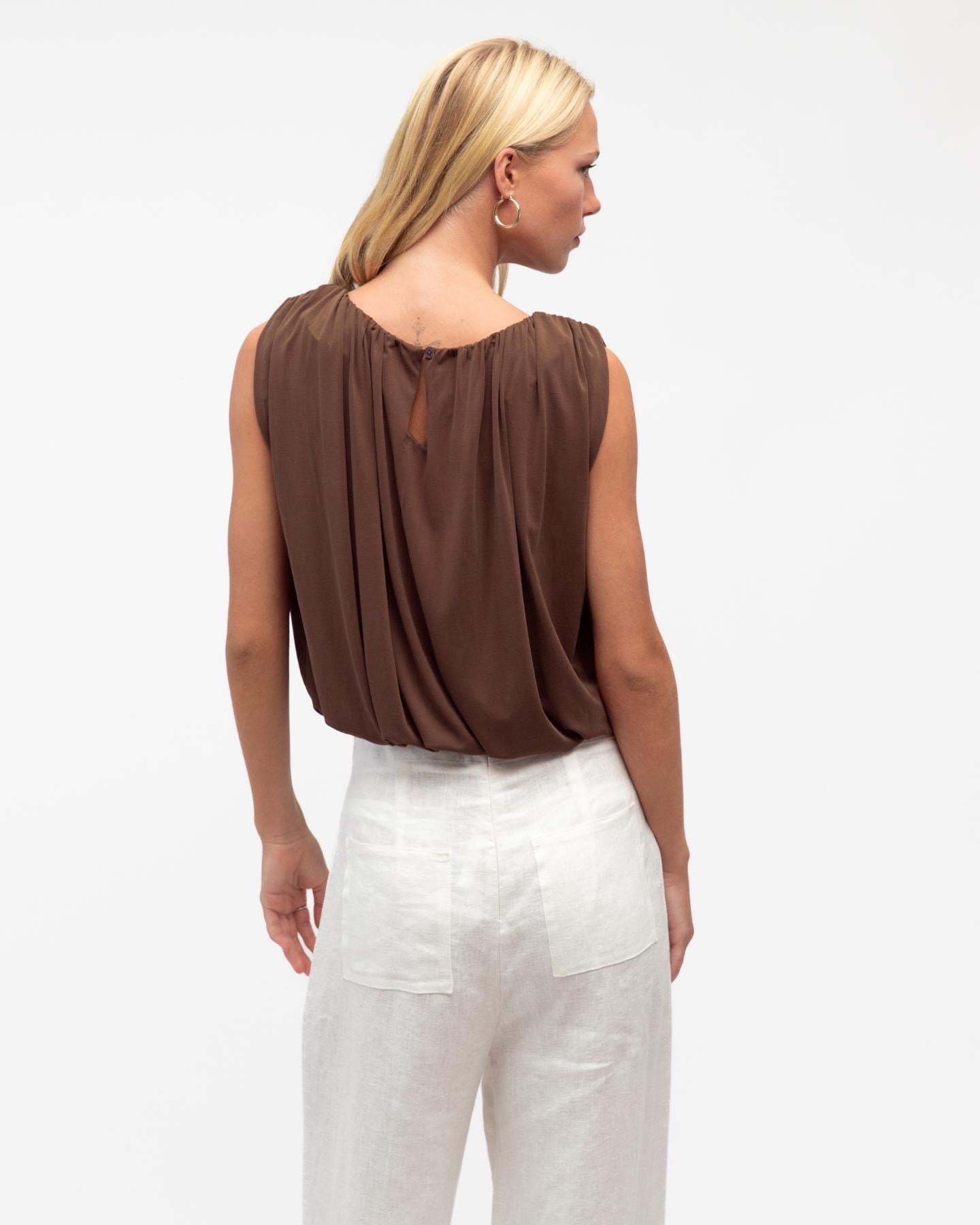 ELLIE TOP - CHOCOLATE