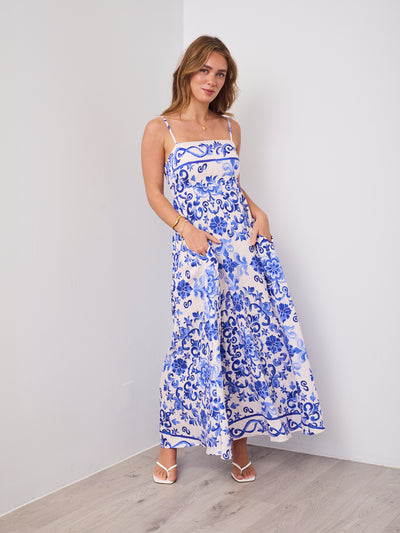 DOLCE MAXI DRESS - BLUE