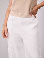 BAKER LINEN PANT - WHITE