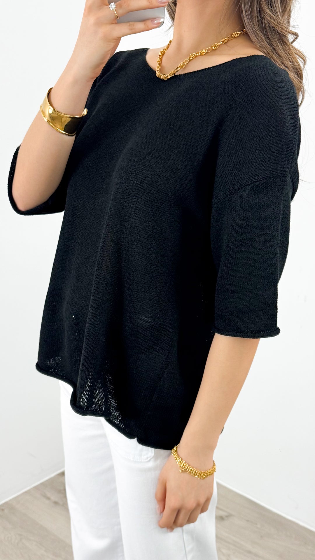 GIANNA TOP - BLACK