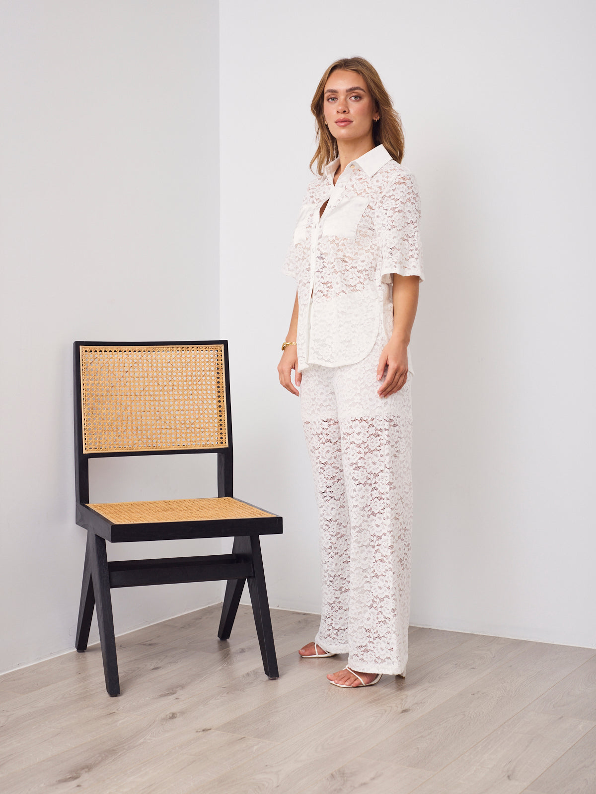 AZURA LACE PANTS - WHITE