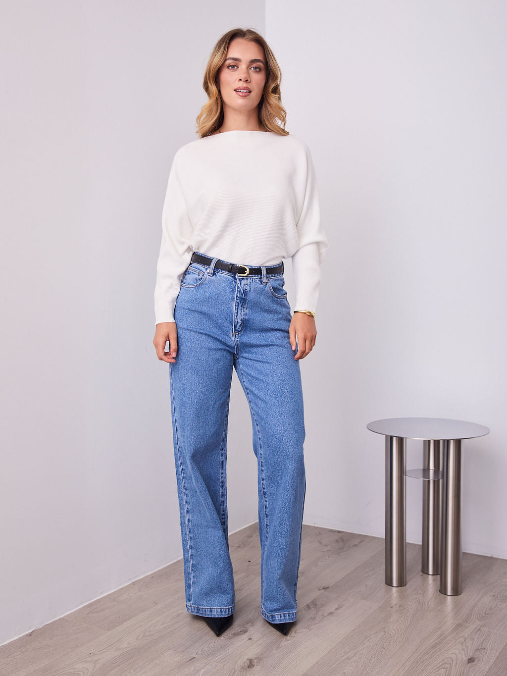 'A BRAND' 94 HIGH & WIDE DEBBIE - DENIM