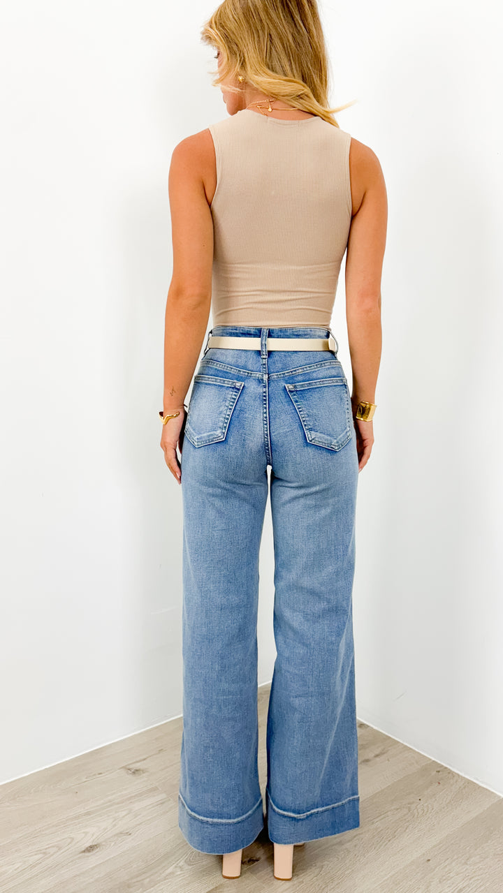 FITZROY JEAN - MEDIUM BLUE