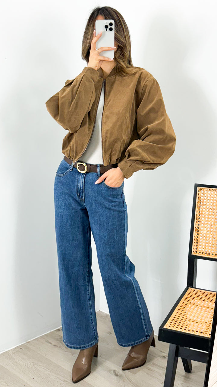 VANCE BOMBER JACKET - TAN