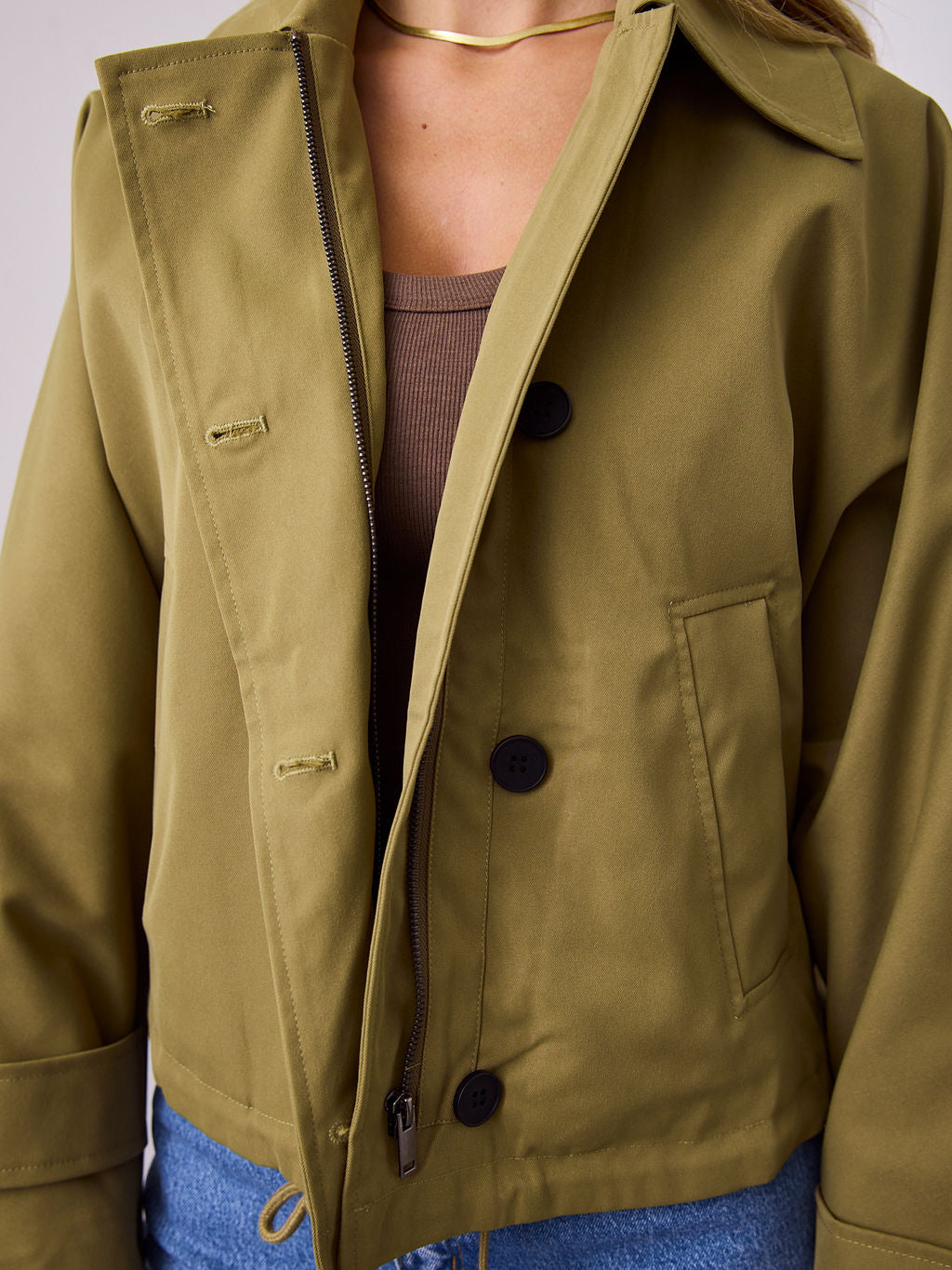 BALVIN JACKET - OLIVE GREEN