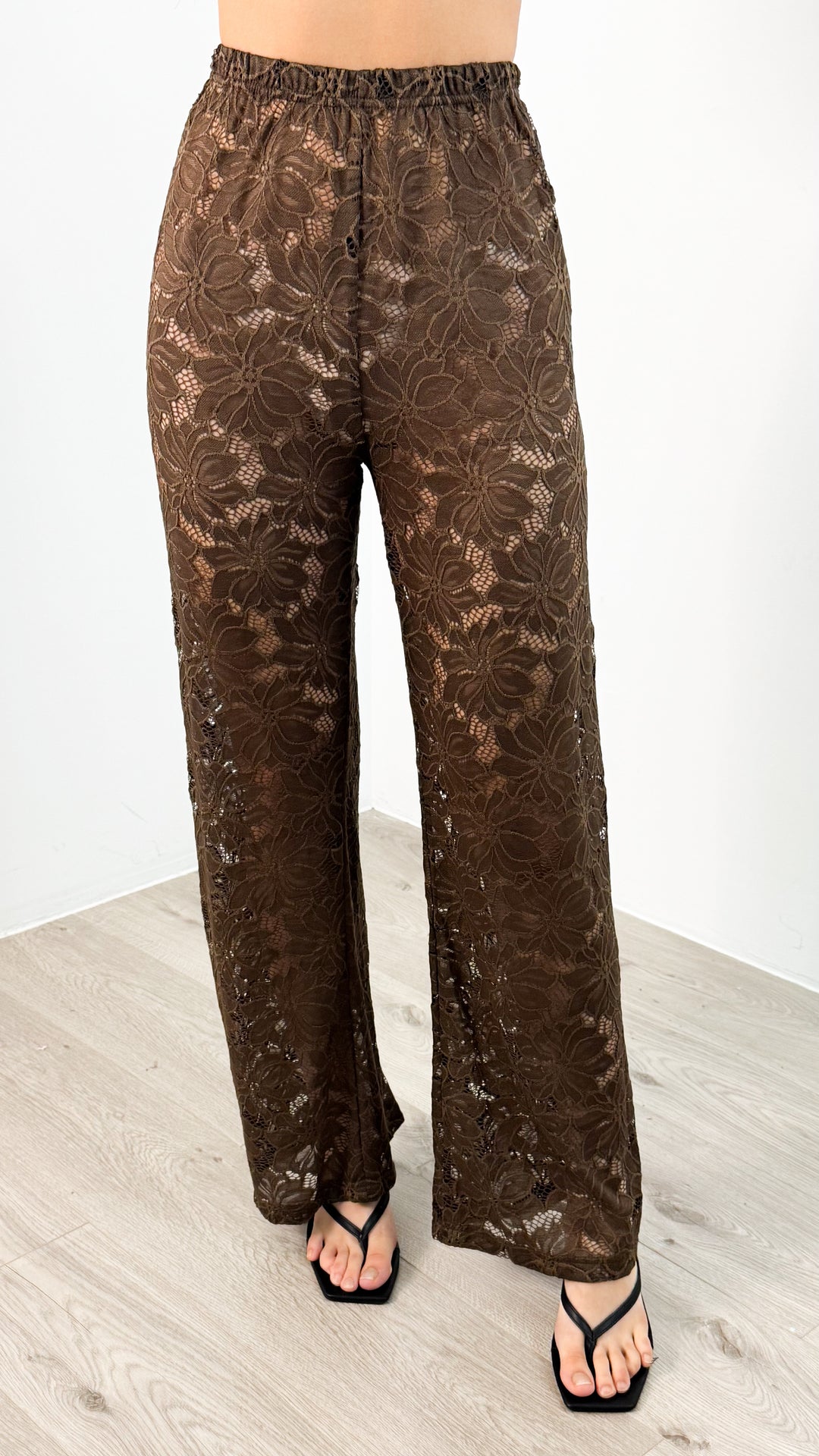 NADINE SHIRT & PANT SET - CHOCOLATE