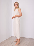 MEMPHIS 7/8 LINEN PANTS - BEIGE