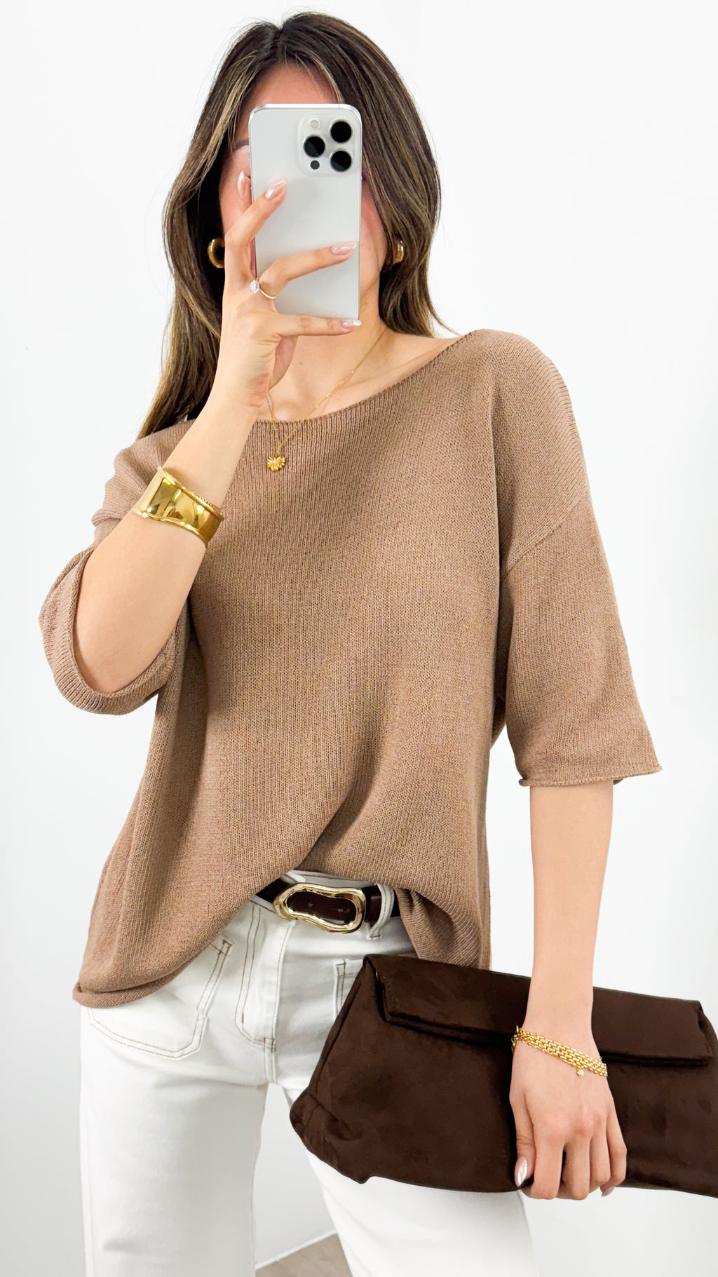 GIANNA TOP - MOCHA