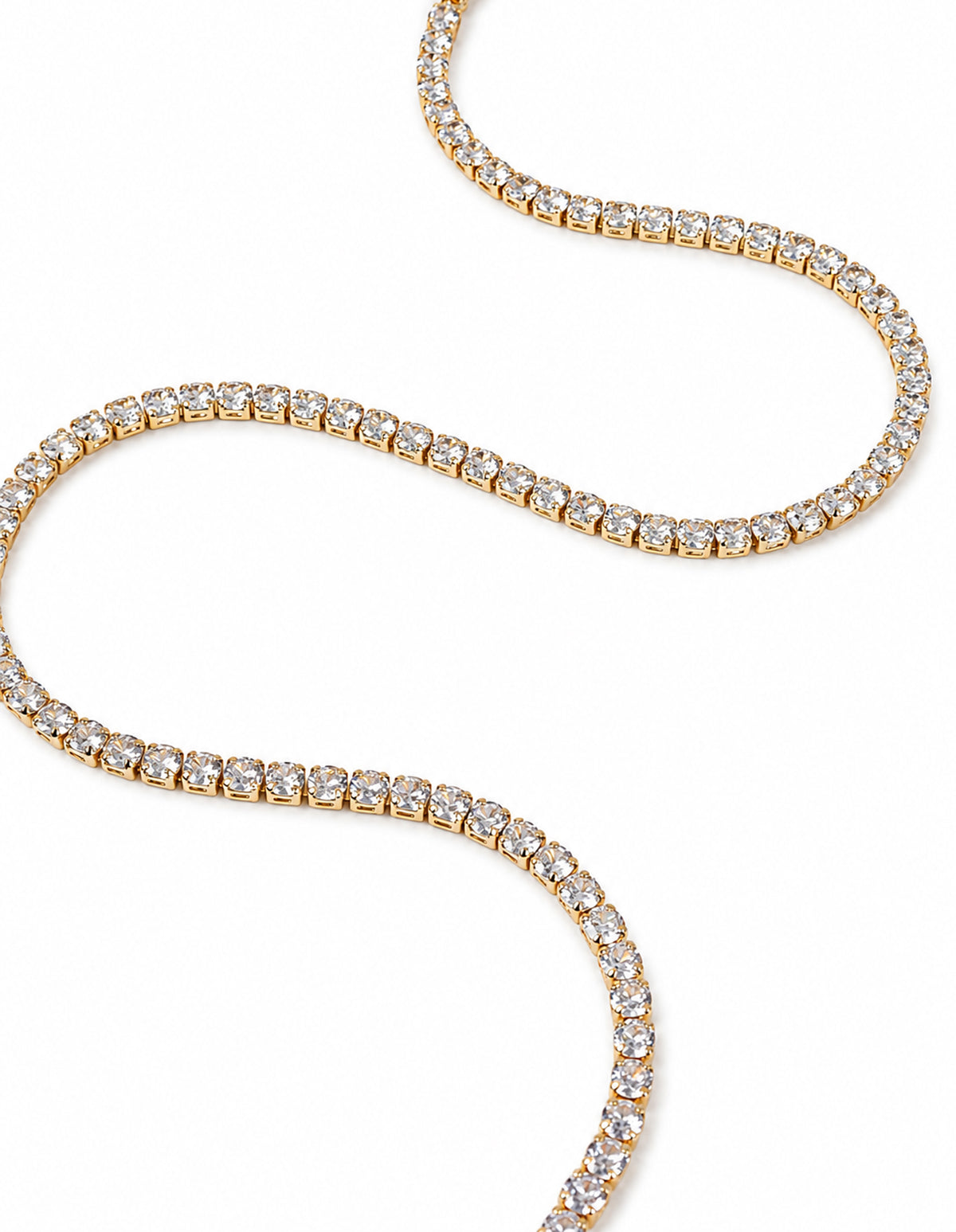 TENNIS DIAMONTE 18K GOLD PLATED NECKLACE - GOLD