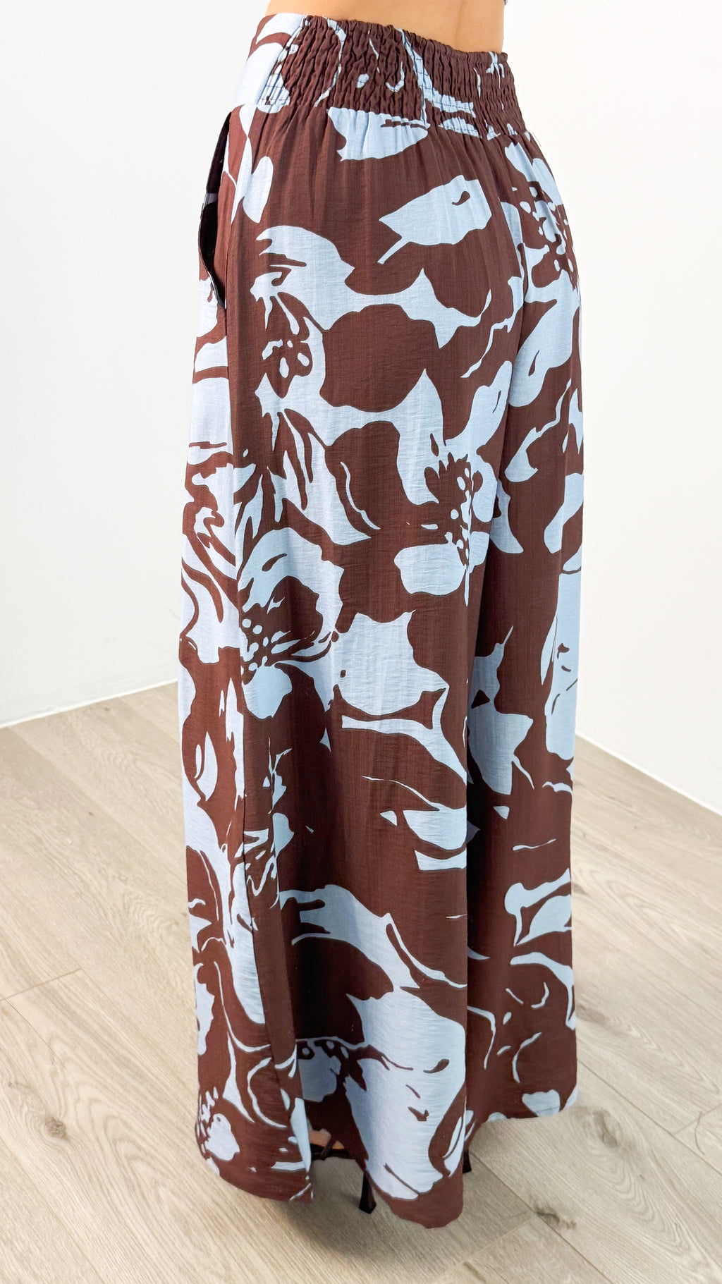LUMINA PANT - CHOCOLATE/BABY BLUE