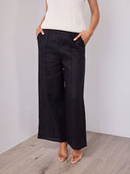 BAKER LINEN PANT - BLACK