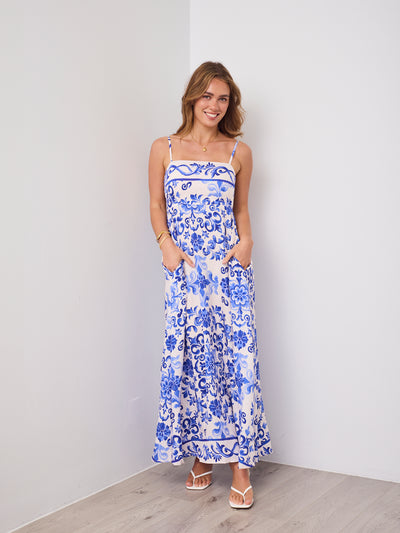 DOLCE MAXI DRESS - BLUE