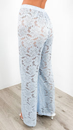 NADINE SHIRT & PANT SET - BABY BLUE