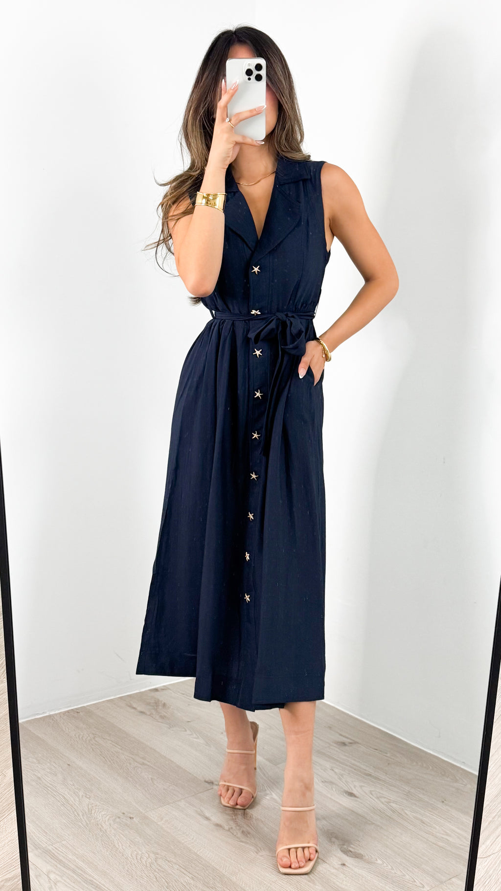 SORELLE DRESS - NAVY