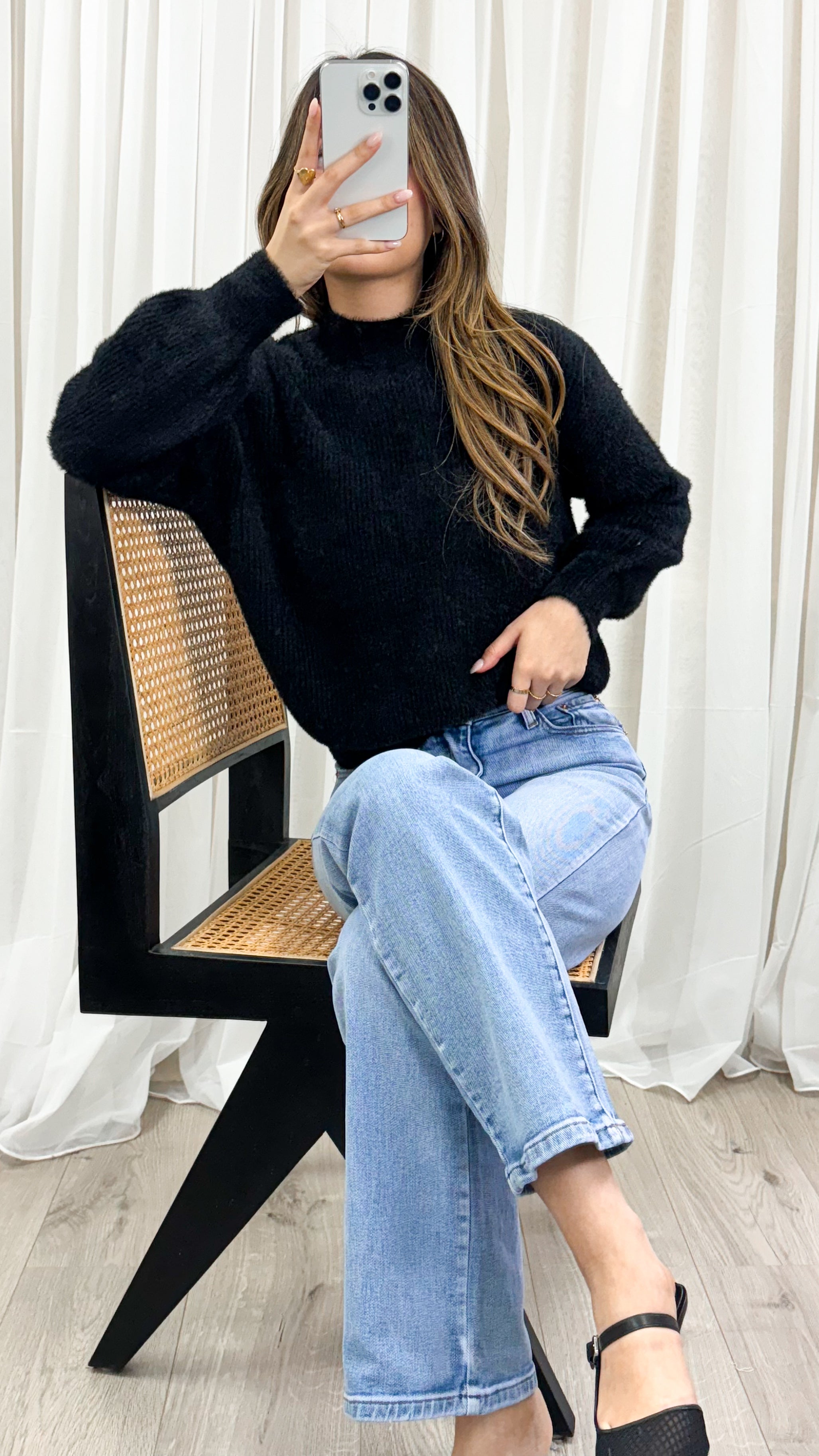 SERENA KNIT - BLACK