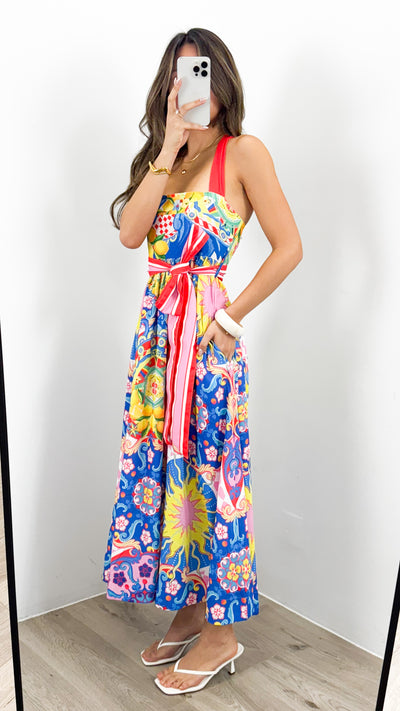 SUMMER SICILY DRESS - MULTI
