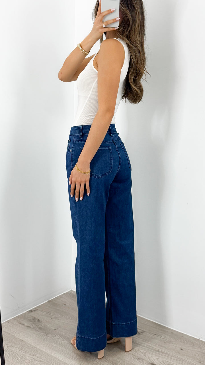 COOPER JEAN - DARK BLUE WASH