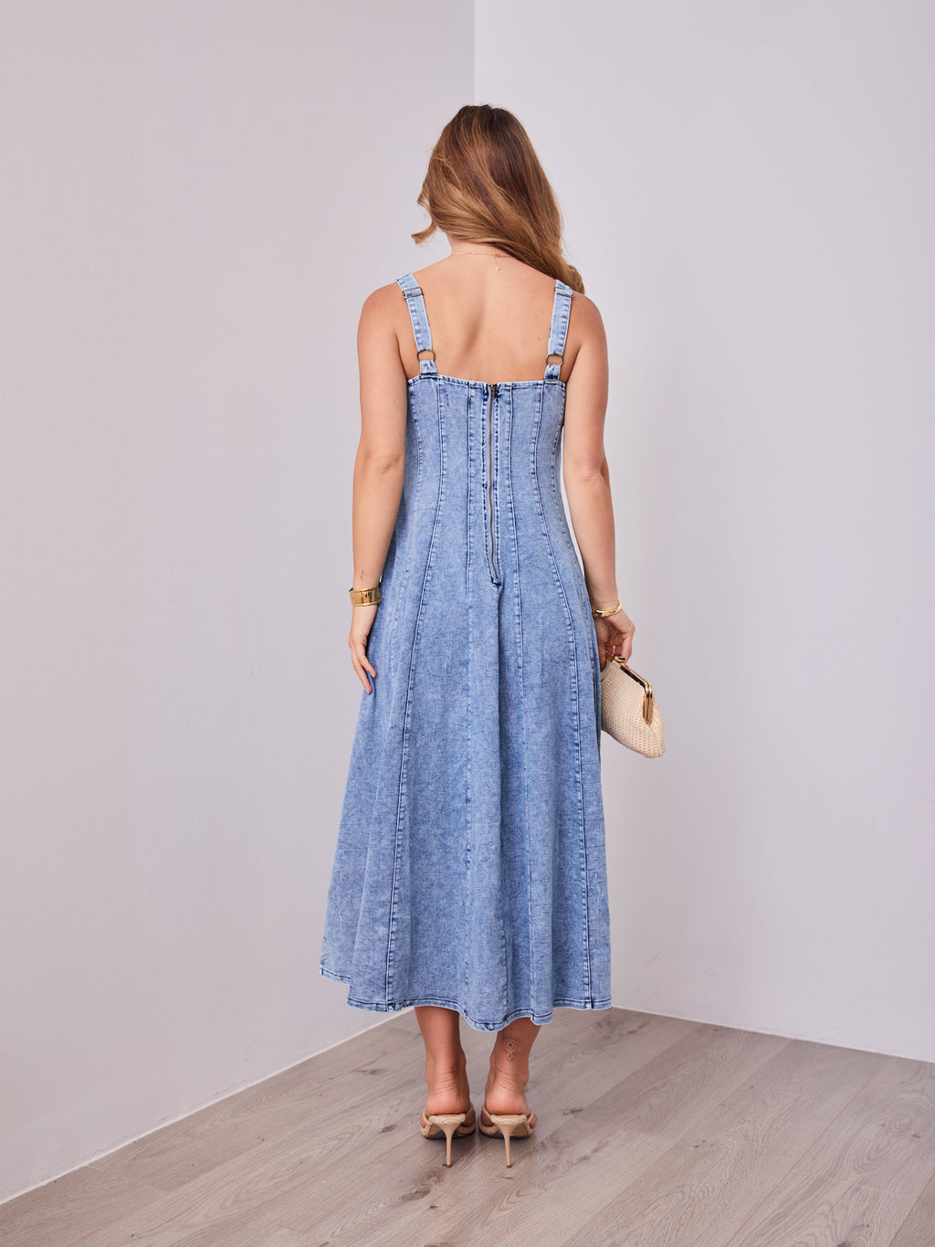 EVE DENIM DRESS - DENIM