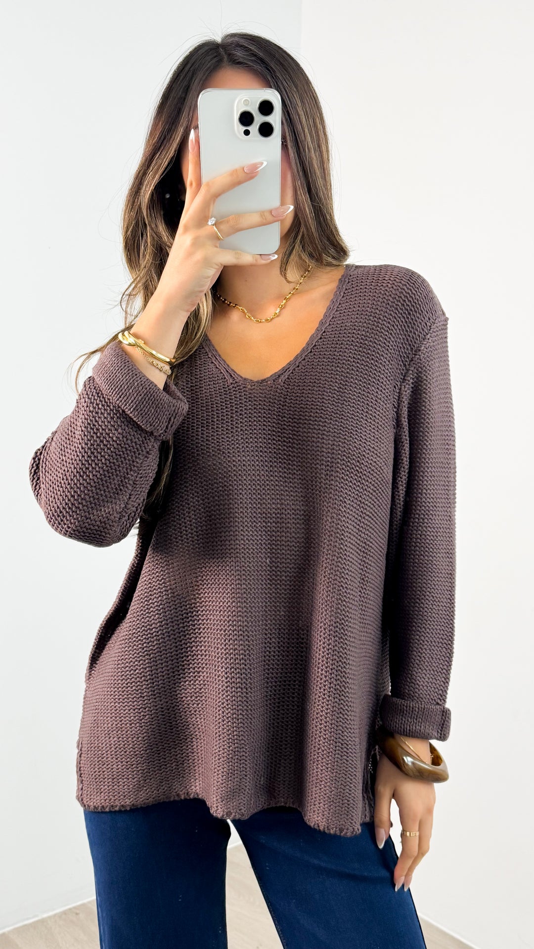 TIANA KNIT - CHOCOLATE