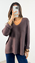 TIANA KNIT - CHOCOLATE