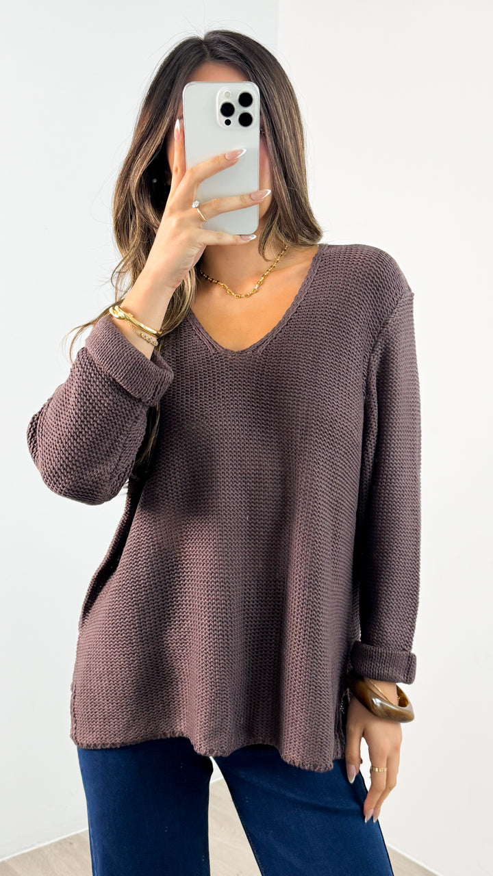 TIANA KNIT - CHOCOLATE