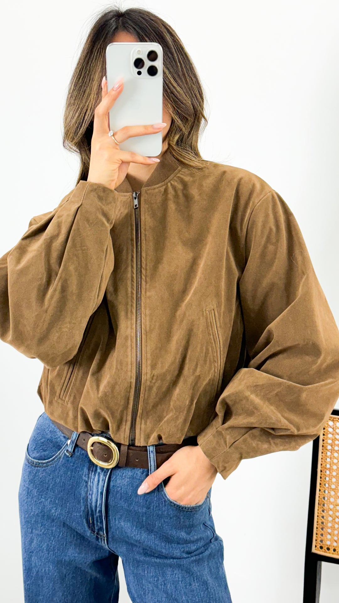 VANCE BOMBER JACKET - TAN
