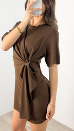 ZENDAYA DRESS - CHOCOLATE
