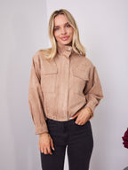 TULLY BOMBER JACKET - BEIGE