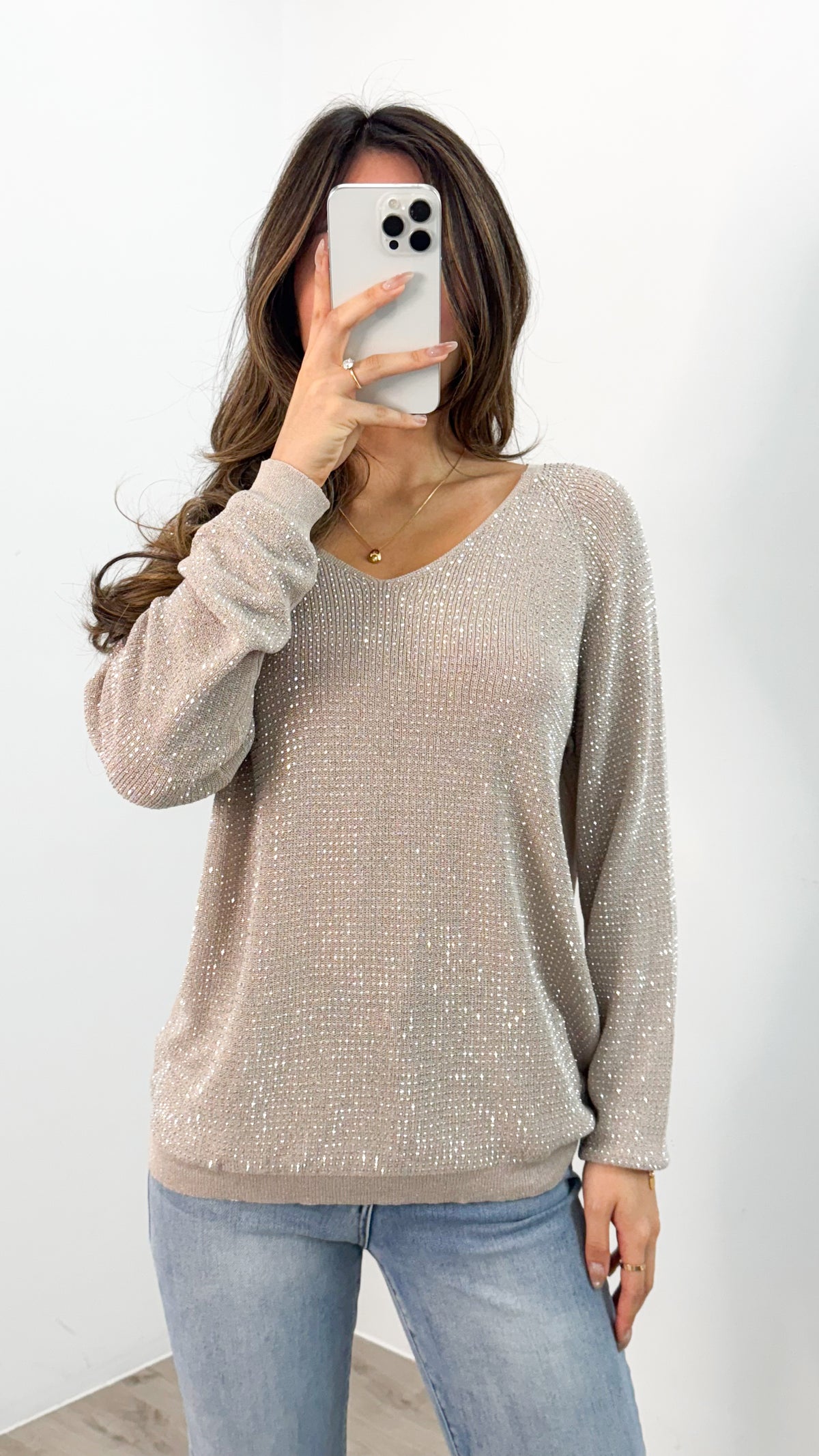 WHITNEY TOP - SILVER