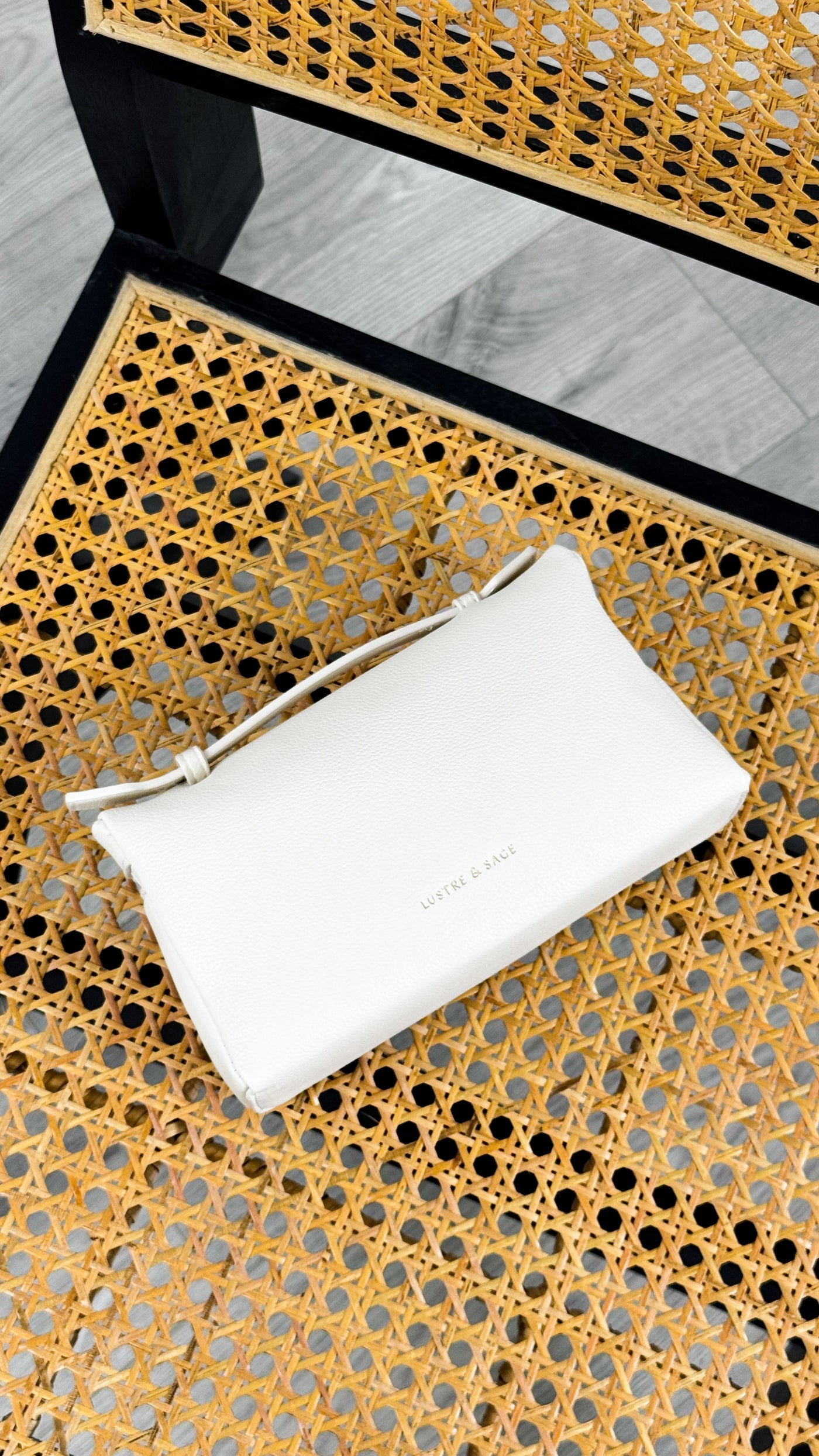 THALIA TOP HANDLE CROSSBODY BAG - CREAM