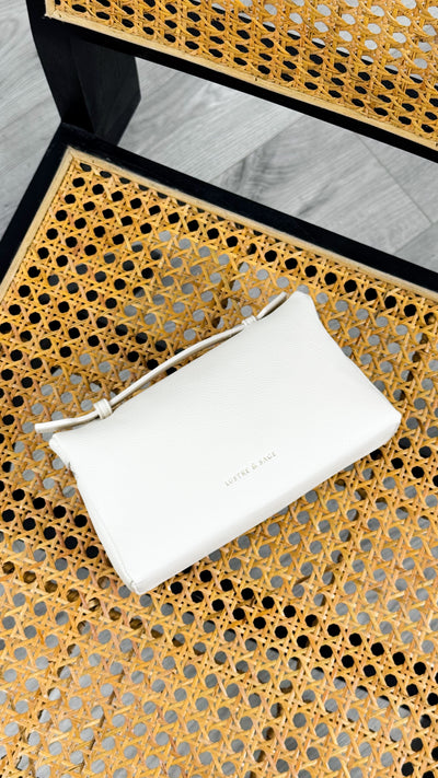 THALIA TOP HANDLE CROSSBODY BAG - CREAM