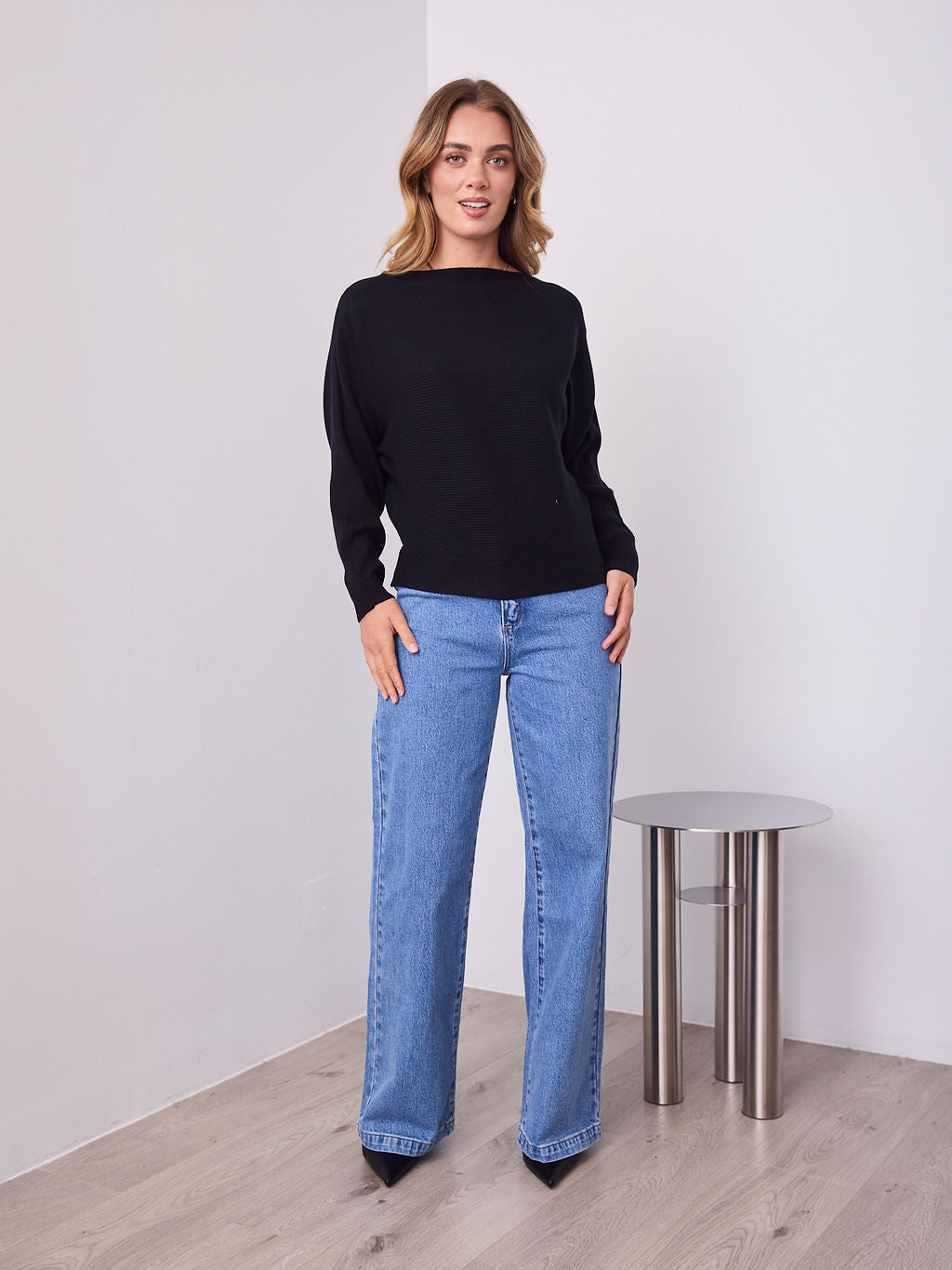 MONA KNIT  - BLACK