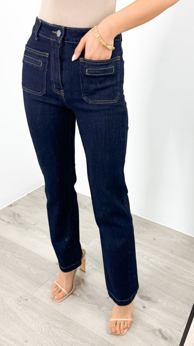 JACKSON STRAIGHT LEG JEAN - INDIGO BLUE