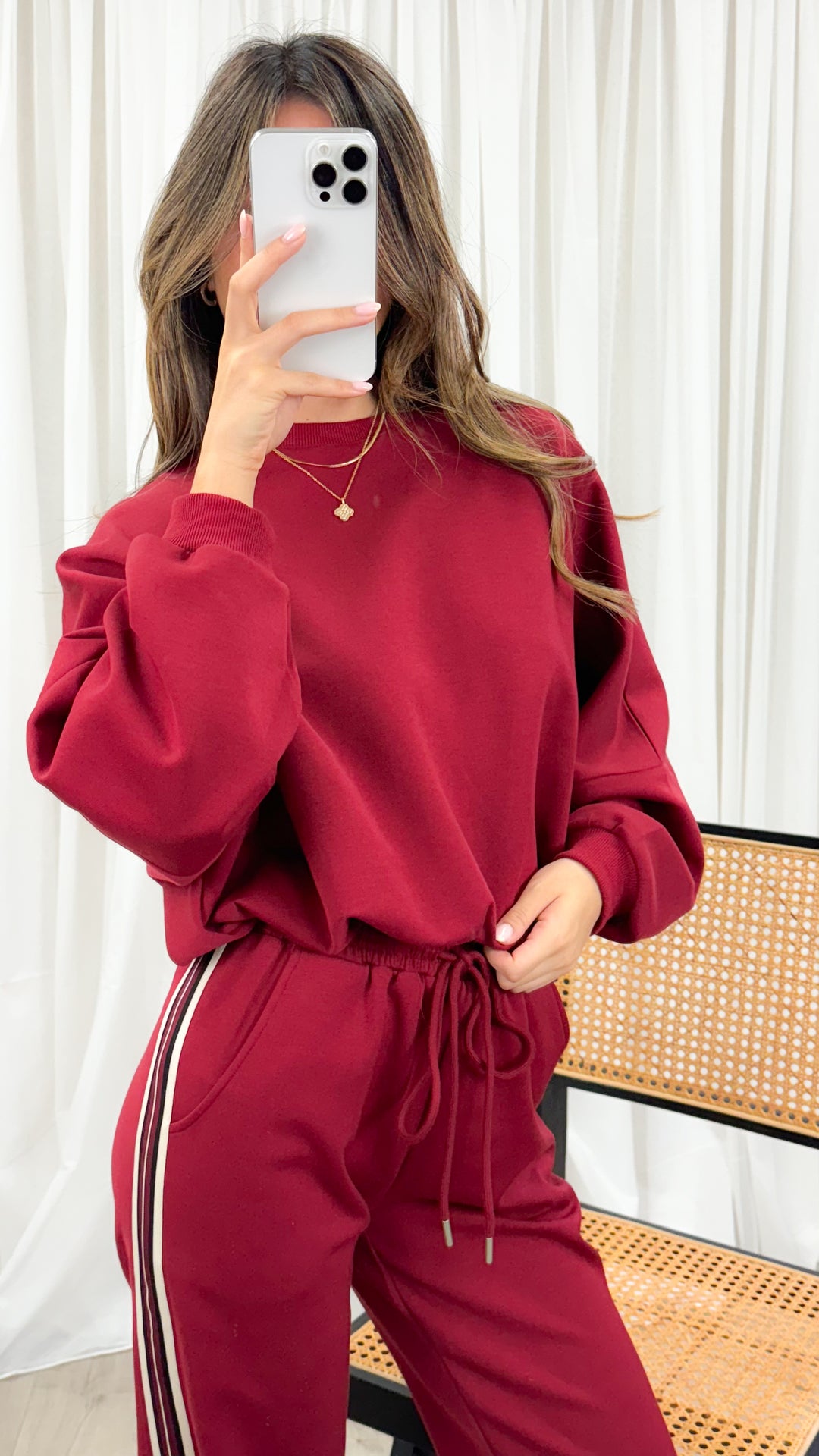 DANTE SWEAT TOP - WINE