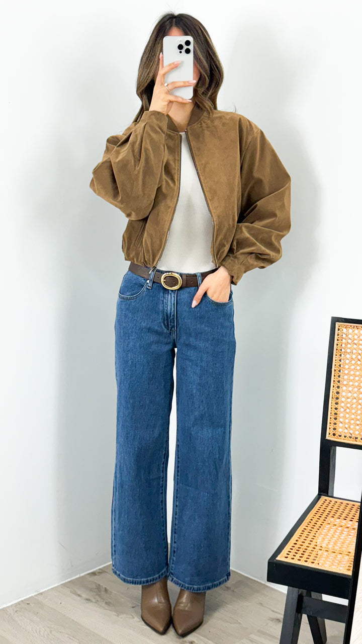 VANCE BOMBER JACKET - TAN