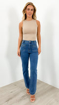 JACKSON STRAIGHT LEG JEAN - MEDIUM BLUE