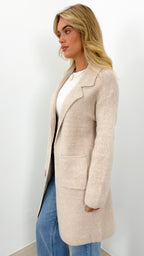 ZEETA COATIGAN -  LATTE