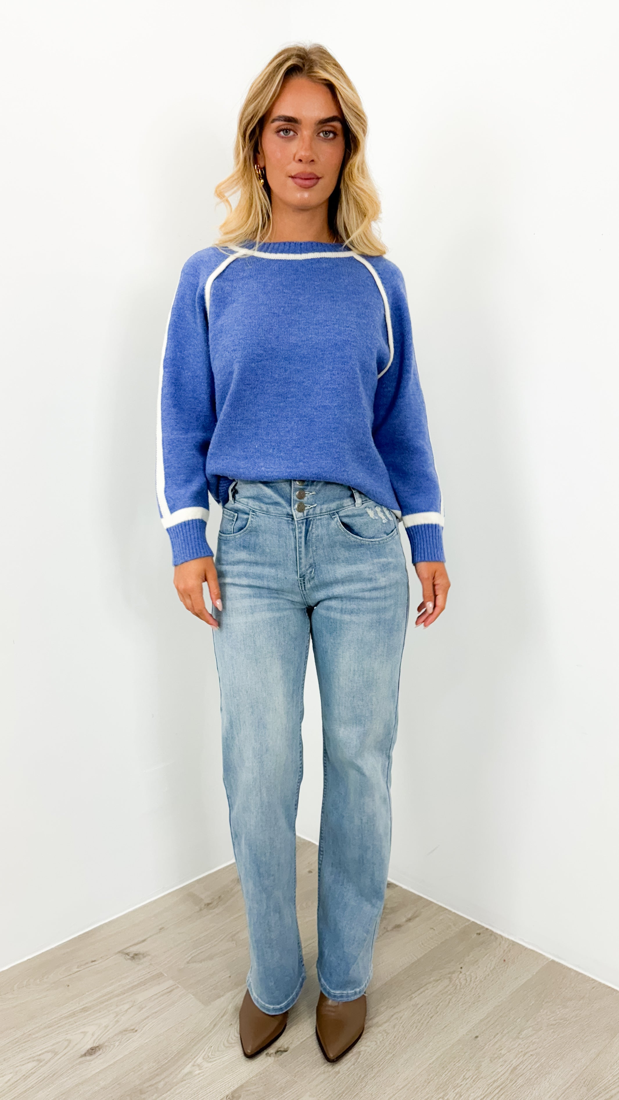 NAOMI KNIT - BLUE
