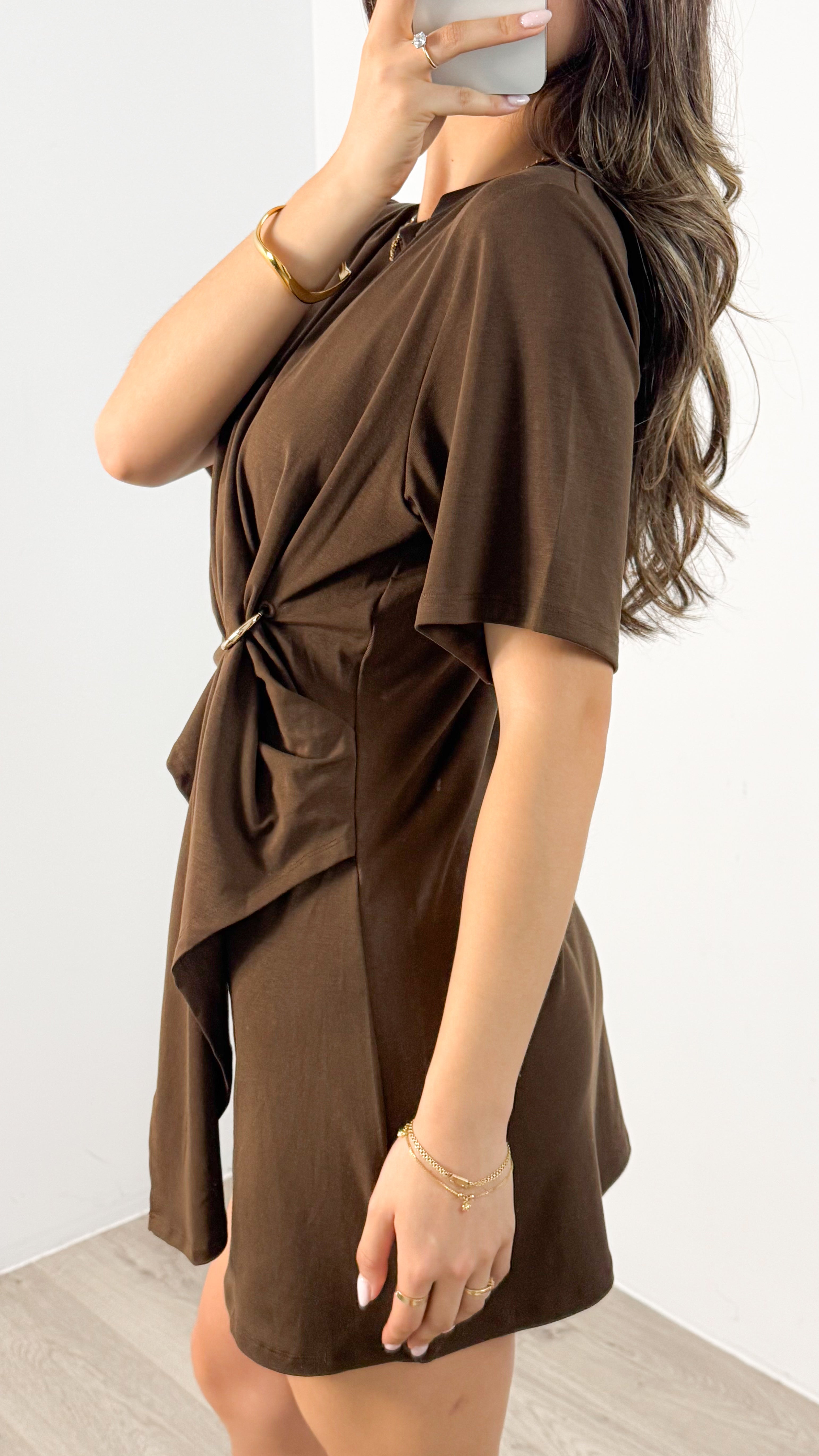 ZENDAYA DRESS - CHOCOLATE