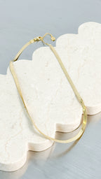 5MM SNAKE 18K GOLD PLATED NECKLACE - GOLD