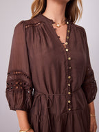 ANNABELLE DRESS - CHOCOLATE