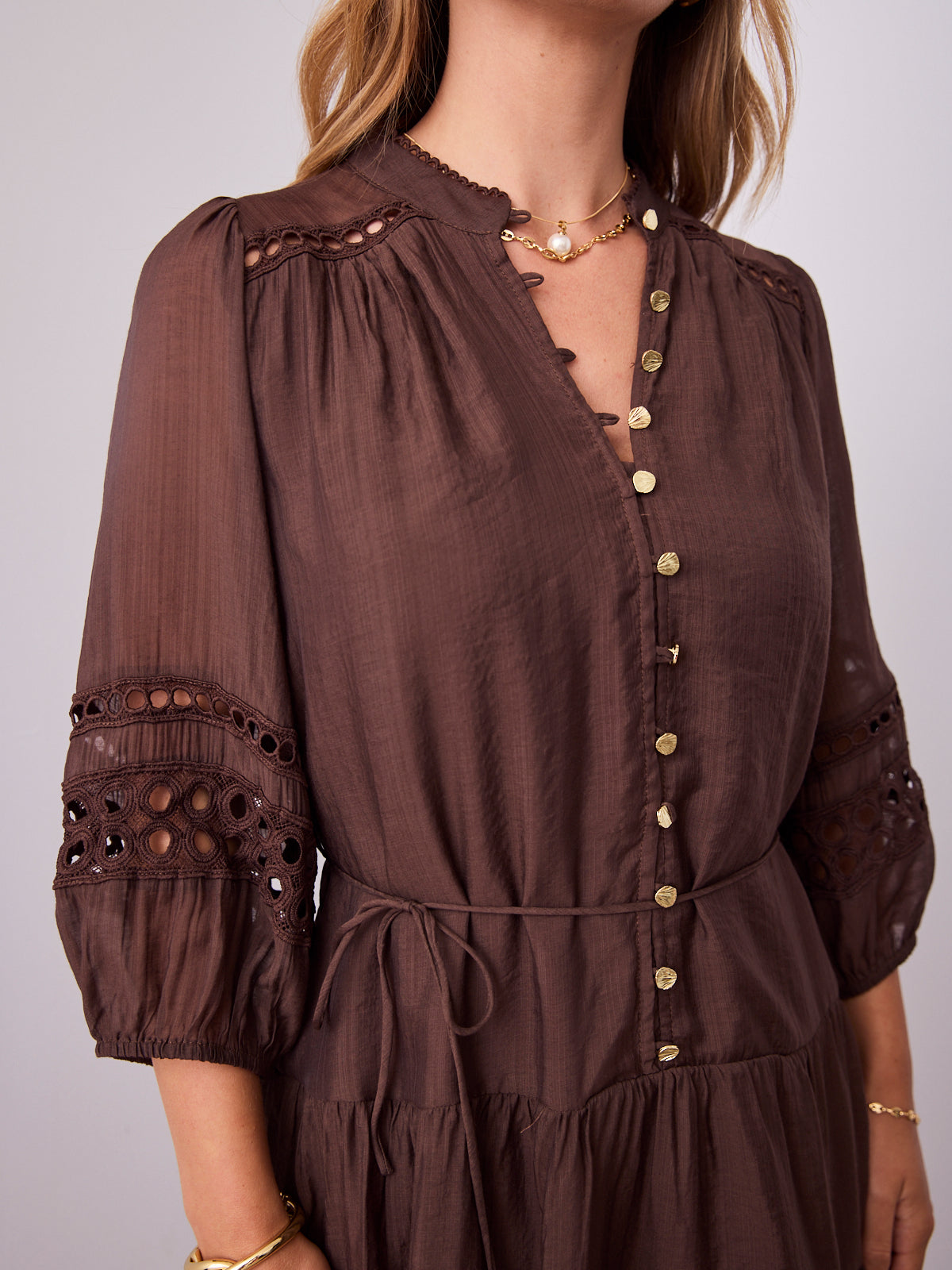 ANNABELLE DRESS - CHOCOLATE