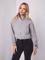 FRASER BOMBER JACKET - GREY