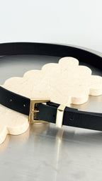 HALF SQUARE BASIC BELT - GOLD