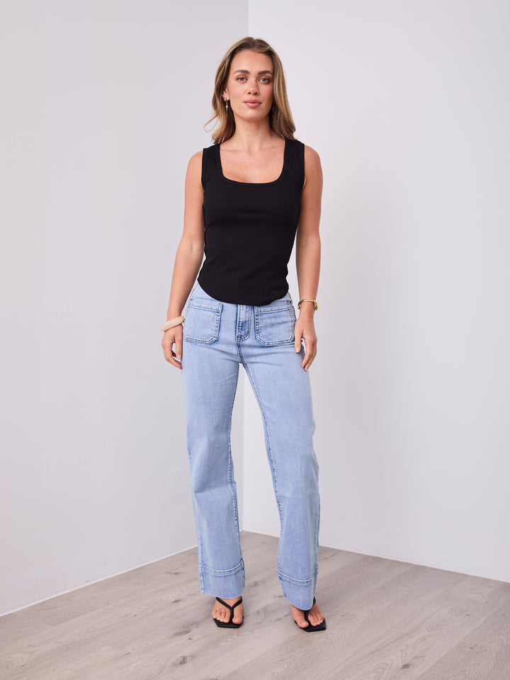 SATURDAY TANK TOP - BLACK