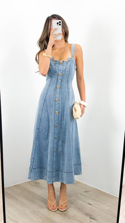 MAVEN DRESS - DENIM